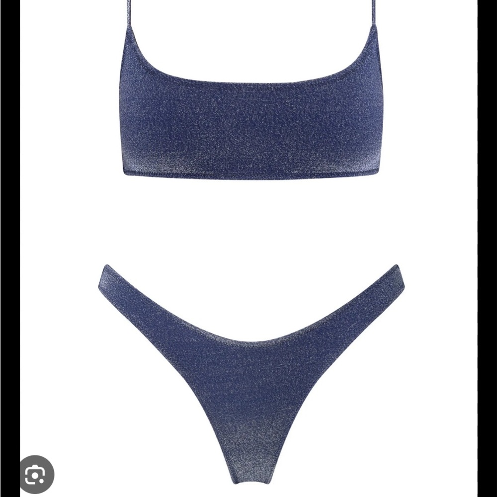 mica riverside sparkle triangl minor chipping on clap s++ top m bottom